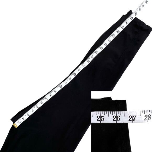 Black Yoga Pants Exercise Leggings Pockets Plus Size 2X - Picture 10 of 11